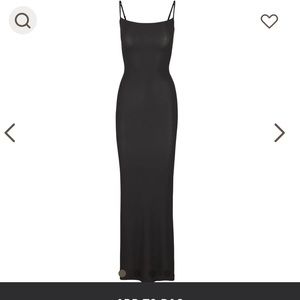 Skims Soft lounge slip dress in black size MEDIUM NWT